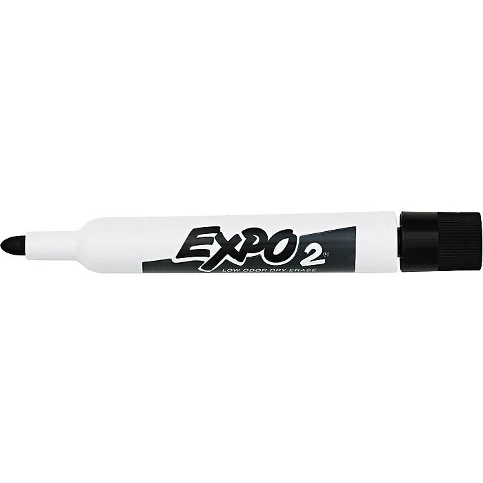 Expo Dry Erase Markers, Bullet Point, Black, 12/Pack (82001) 4 Expo Dry Erase Markers, Bullet Point, Black, 12/Pack (82001) - Image 3