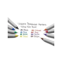 Sharpie Permanent Markers, Ultra Fine Tip, Assorted, 8/Pack (37600) 9 Sharpie Permanent Markers, Ultra Fine Tip, Assorted, 8/Pack (37600) -Cheap Staples Shop sp41816986 sc7