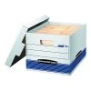Bankers Box Stor/File™ Medium-Duty FastFold File Storage Boxes, Lift-Off Lid, Letter/Legal Size, White/Blue, 12/Carton (00789) -Cheap Staples Shop sp42113976 sc7 1