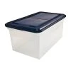 Advantus Extra Capacity File Storage Box With Lid, Letter Size, Clear/Navy (AVT-55797) -Cheap Staples Shop sp42114479 sc7
