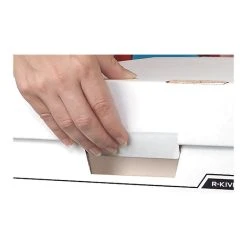 Bankers Box R-Kive® Heavy-Duty FastFold File Storage Boxes, Lift-Off Lid, Letter/Legal Size, White/Black, 12/Carton (00724) -Cheap Staples Shop sp42114490 sc7