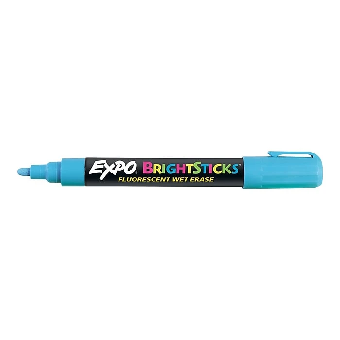 Expo BrightSticks Wet Erase Markers, Bullet Tip, Assorted, 5/Pack (14075) 5 Expo BrightSticks Wet Erase Markers, Bullet Tip, Assorted, 5/Pack (14075) - Image 3
