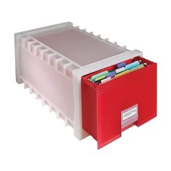 Storex Plastic Drawer, Letter/Legal Size, Red (61105U01C) -Cheap Staples Shop sp45446284 sc7