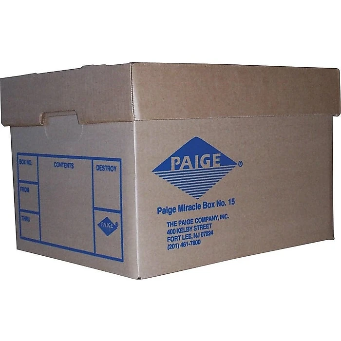 Paige Miracle Corrugated Box, Letter/Legal Size, Brown (MB-15) 3 Paige Miracle Corrugated Box, Letter/Legal Size, Brown (MB-15)