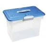 Homz Tote-N-Go Portable Plastic Tote, Letter Size, Clear/Blue (7882STMB.04) 1 Homz Tote-N-Go Portable Plastic Tote, Letter Size, Clear/Blue (7882STMB.04) -Cheap Staples Shop sp48967405 sc7