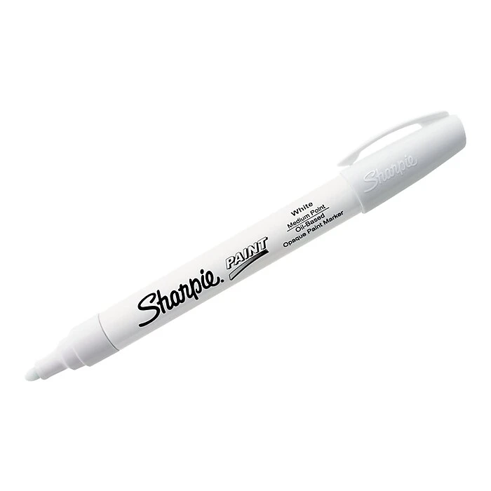 Sharpie Paint Oil-Based Marker, Medium Tip, White Ink (1875046) 3 Sharpie Paint Oil-Based Marker, Medium Tip, White Ink (1875046)