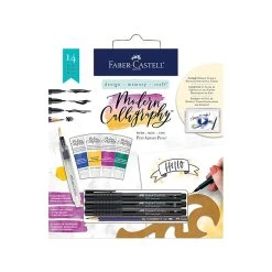 Faber-Castell Modern Calligraphy Kit, Assorted Colors (770411)