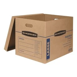 Bankers Box Smoothmove Classic Moving Boxes, Kraft/Blue, 2/Pack (7718203) -Cheap Staples Shop sp59997953 sc7