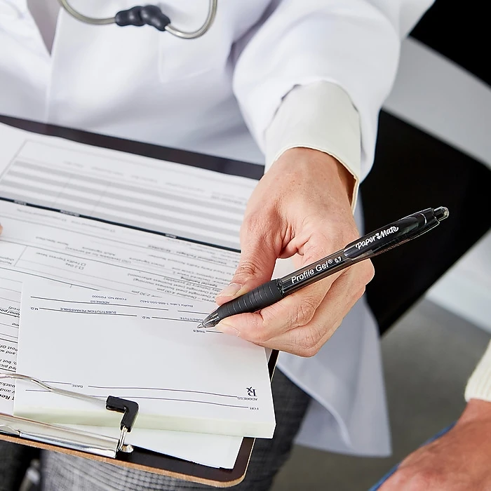 Paper Mate Profile Retractable Ballpoint Pen, Medium Point, Blue Ink, Dozen (2095462) 8 Paper Mate Profile Retractable Ballpoint Pen, Medium Point, Blue Ink, Dozen (2095462) - Image 6